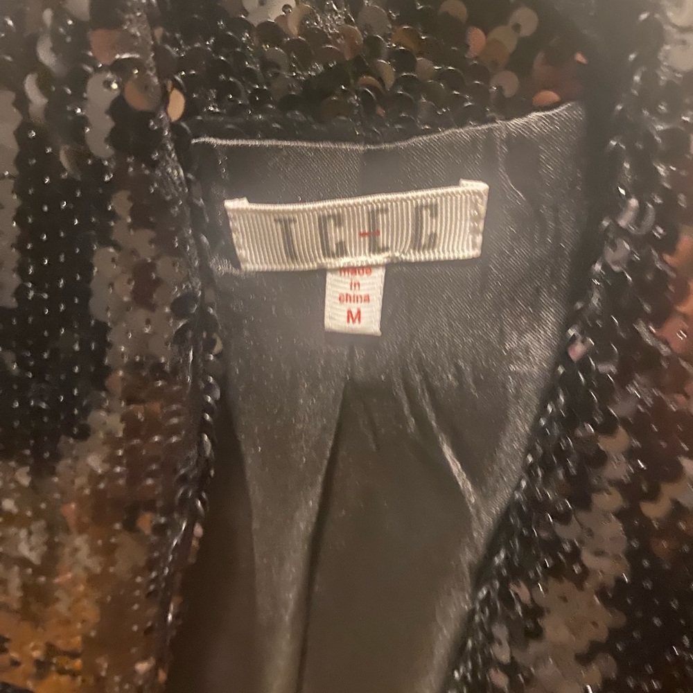 Black Sequin Jacket - image 2